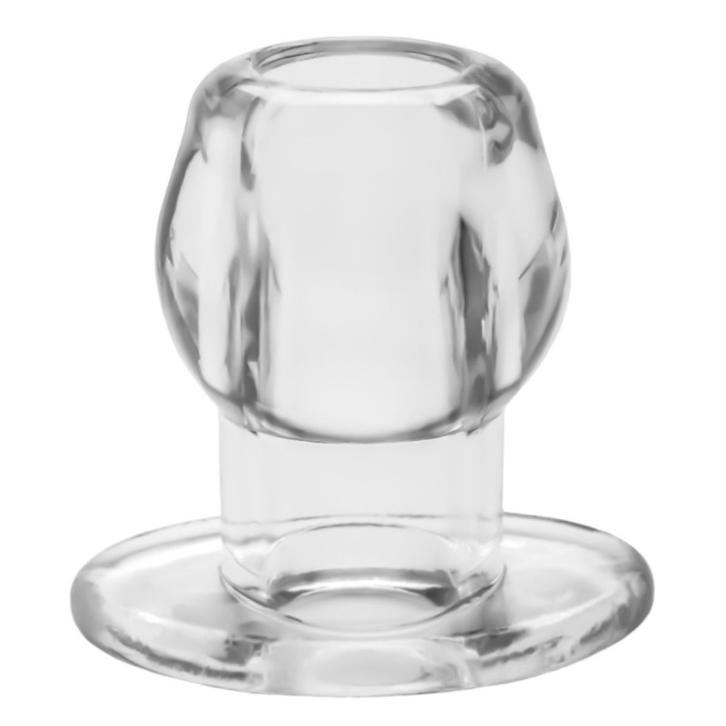 Perfect Fit Ass Tunnel Plug Silicone Transparent Extra-Large 9 x 7 cm
